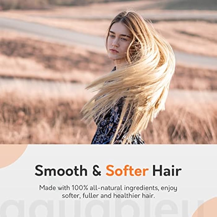 Aquableu Sweet Orange Vanilla Shampoo - Naturally Moisturizing for Healthy Hair - Soothes Irritated Scalp – For All Hair Types – Safe for Colour Treated Hair – Sulfate, Paraben & Silicone Free – 16oz - Image 4