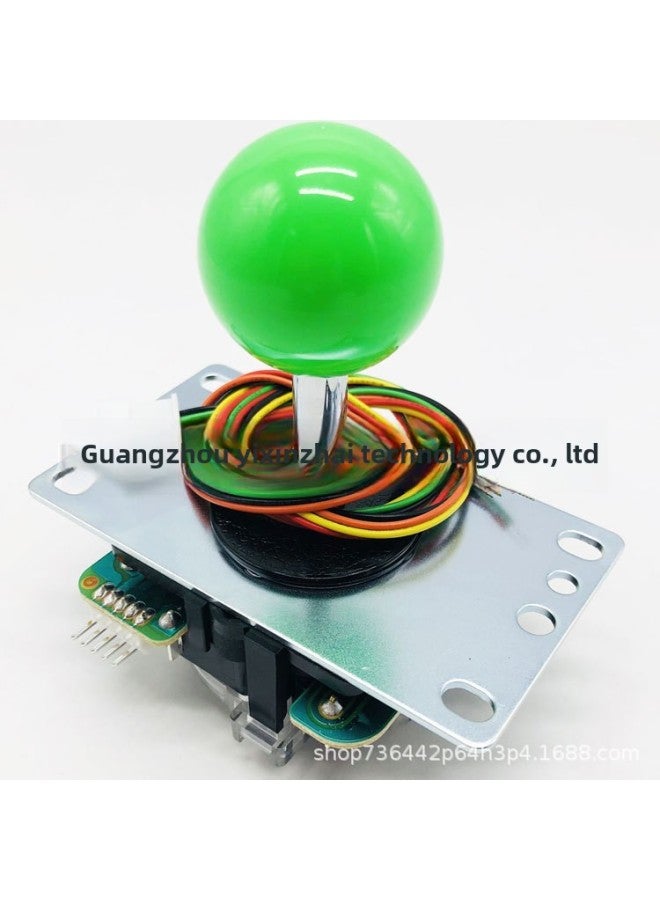General Sanwa Joystick Kone Agent Original Genuine PS4 BROOK HORI Game Stick Sanwa JLF-TP-8YT-Product Color:GREEN With GREEN Ball Head  - Image 1