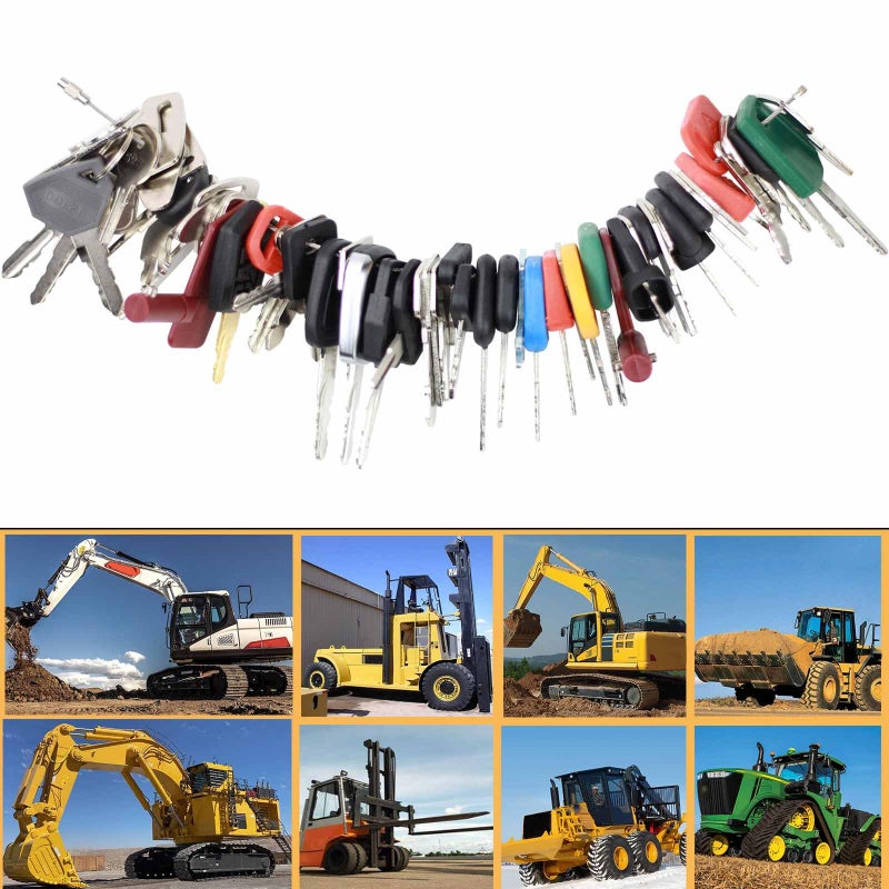 MANUTEX 58 Heavy Equipment Keys Master Set for Bob-cat Cater-Pillar Ca-se JD HYS-TER Koma-tsu Kubo-ta Yanm-ar Take-uchi New Holl-and Vol-vo JL-G JC-B Toyo-ta Keys for Heavy Equipment Construction Machine - Image 5