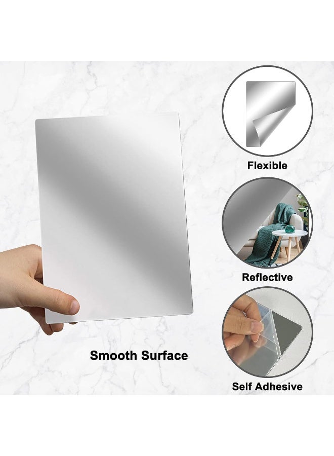 TPGP Pack Of 6 Acrylic Mirror Tiles, Self-Adhesive, Decorative Mirror - Image 2