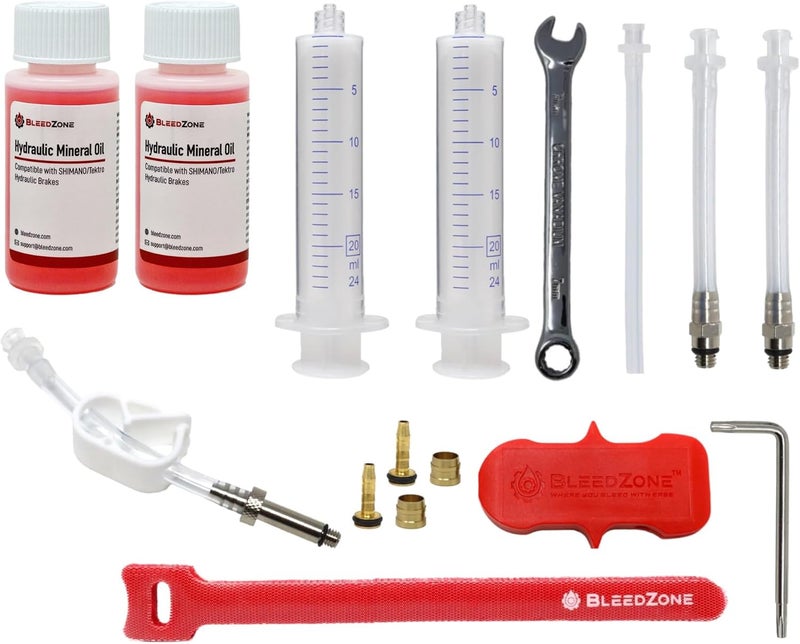 BleedZone Master Bleed Kit for Tektro TRP Hydraulic Brakes with 120ml Mineral Oil and Tools - Image 2