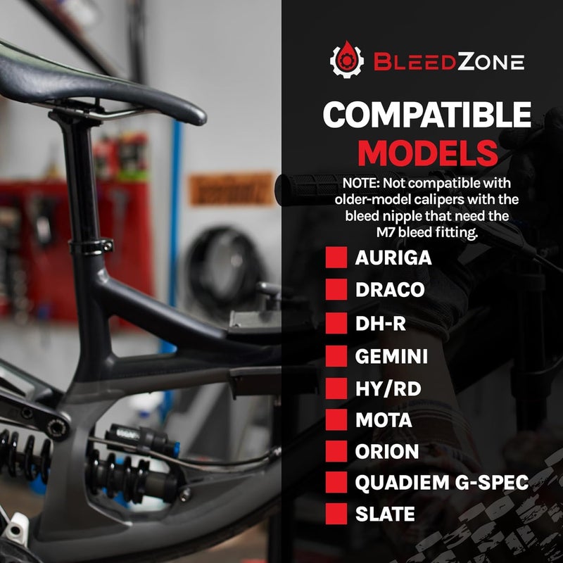 BleedZone Master Bleed Kit for Tektro TRP Hydraulic Brakes with 120ml Mineral Oil and Tools - Image 5