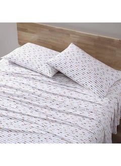 Eddie Bauer Eddie Bauer - Queen Sheets, Cotton Percale Bedding Set, Crisp & Cool Home Decor (Canoe Lake Paddle, Queen)  - Image 1