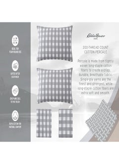 Eddie Bauer Eddie Bauer - Queen Sheets, Cotton Percale Bedding Set, Crisp & Cool Home Decor (Canoe Lake Paddle, Queen)  - Image 5