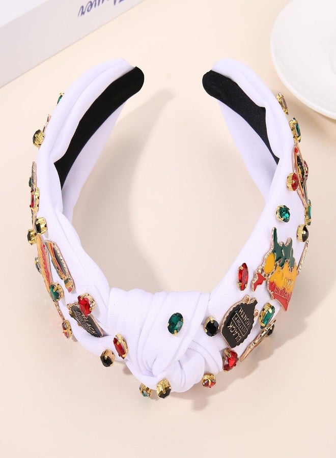 YAHPERN African Juneteenth Headbands for Women Black Women Queen Africa Map Headband Jeweled Rhinestone Wide Top Knot Headbands Black History Month Headband African Accessories Outfits Gifts - Image 4
