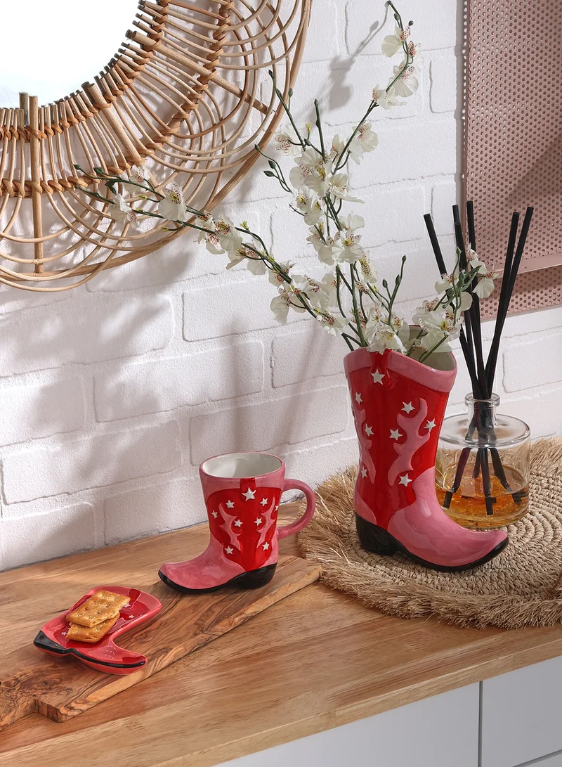 Sass & Belle Cowboy Boot Vase