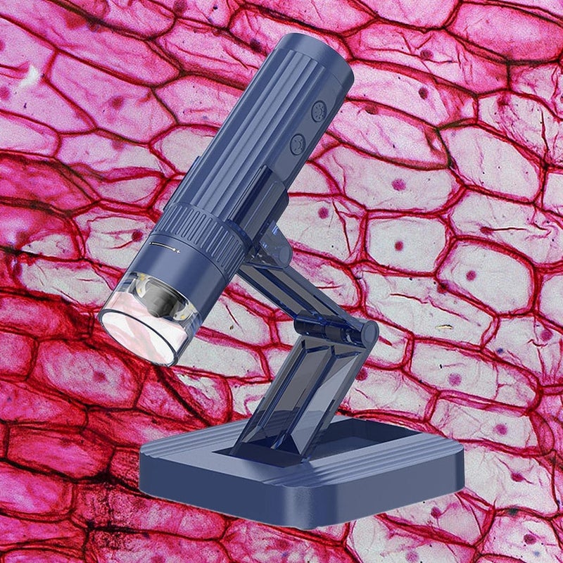 Tobo USB Digital Microscope,50X-1000X Magnifying Coin Microscop Handheld Pocket Microscop Adults HD USB Microscope Camera 8 LED Lights Adjustable Blue TD-1049IM - Image 4