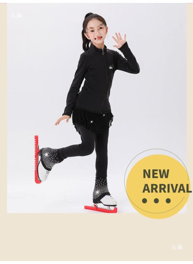 VUELO Skating Children's Skating Girls' Pants Clothing Fleece-lined Skating Clothes Performance Training Figure Skating Hip Pants - Image 2