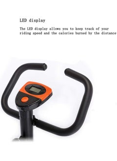 KUYING indoor exercise bike, quiet and safe, foldable design, digital LCD display, adjustable resistance, comfortable seat, suitable for family aerobic exercise  - Image 4
