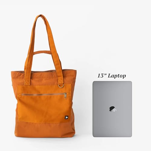 Thread Wallets Utility Tote – Large Travel Tote with Multi-Pocket Design, Laptop Compartment & Work Bag for Women (Honey) - Image 3