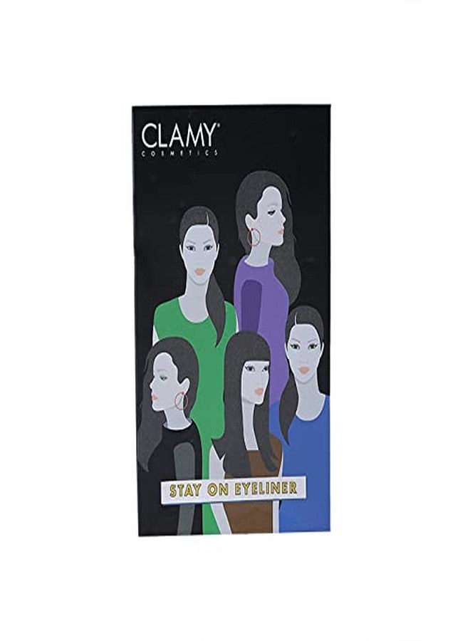 CLAMY Stay On Eyeliner Color Pen 16 hr Long Lasting Waterproof Smudge proof, Unique Soft Texture, 0.8 ml - Green - Image 4
