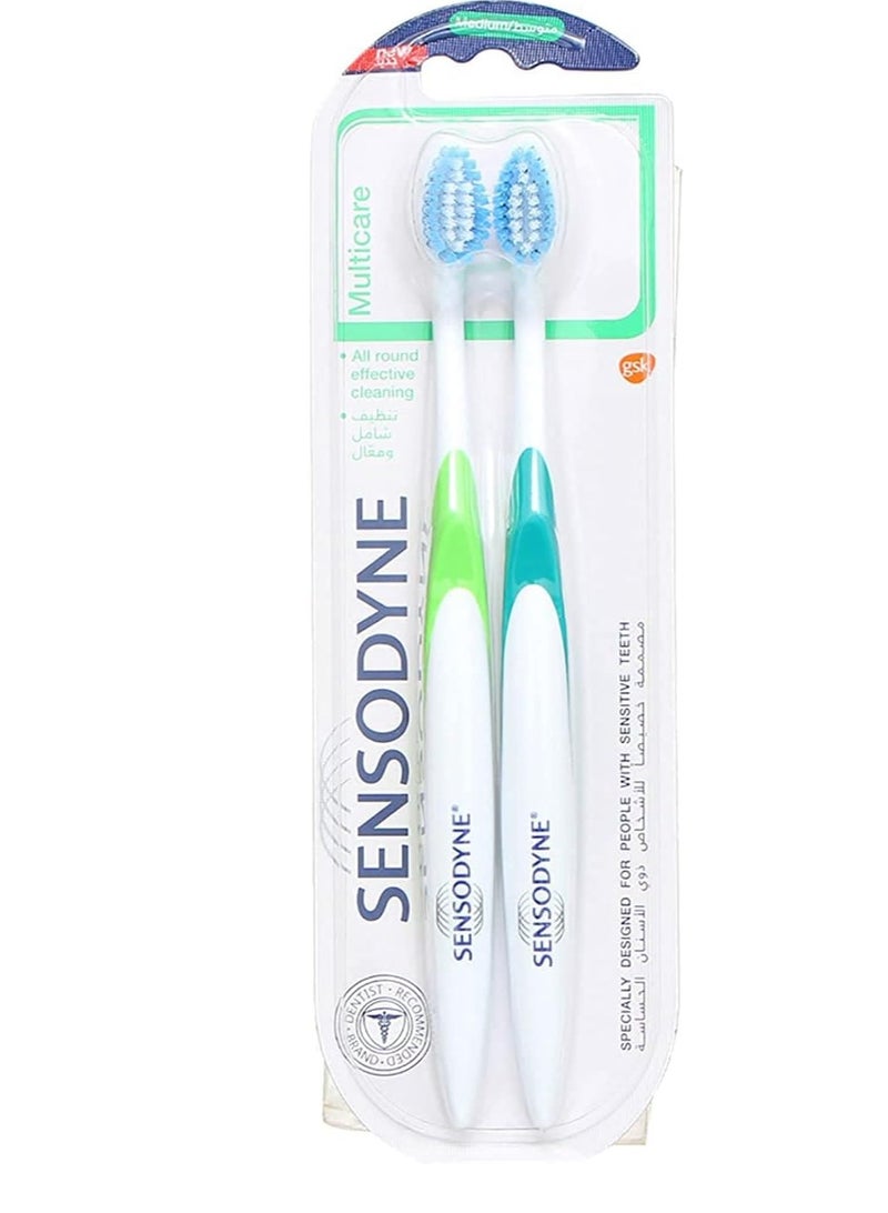 سنسوداين فرشاة أسنان سنسوداين المتطورة للحماية الكاملة الناعمة 1+1