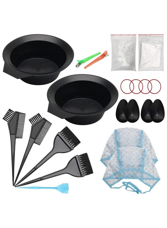 Ahier AHIER 23 Packs Hair Dye Coloring Kit, Include hair Dye Brush and Bowl Set, Hair Highlight Cap Kit, Ear Cover, Gloves, Shawl, Shower Cap for DIY Salon Hair Coloring Dye Tools - Image 1