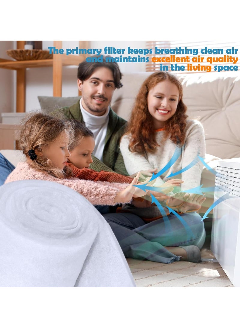 Ac Air Vent Filter, 60 x 300 cm Air Conditioner Filter Kit for Home, Premium Electrostatic Media with 66 Round Adhesive Sticker for AC And Heating  - Image 5
