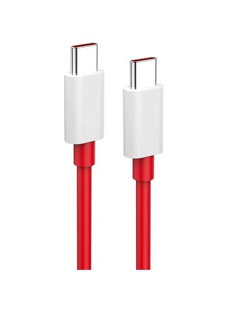 Type C to Type C Fast Charging Cable 6.5A Compatible with OnePlus 11/11R/10/10 Pro/10R/8T/9/9 Pro/9R/Nord 3/CE3/Nord 2, Warp Charge, SuperVooc, 6.5A High-Speed Data Sync Cable - pzsku/Z8AA4BAA6179E78088422Z/45/_/1732864015/4da3ec90-62d0-4ea1-a790-f93e891ab9a9