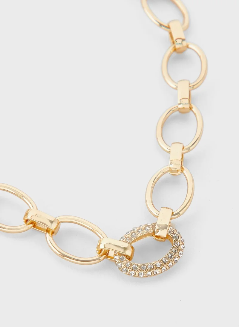 RIVER ISLAND Statement Chain Layer Necklace