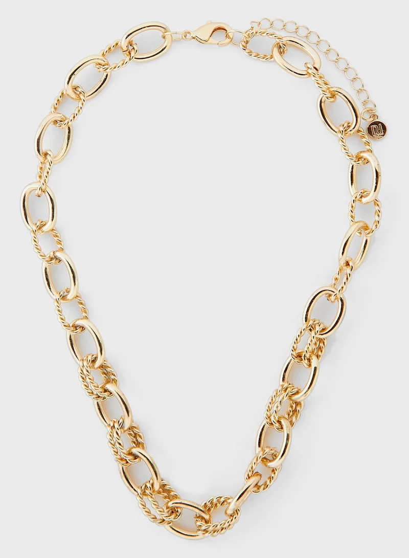 RIVER ISLAND Statement Chain Layer Necklace