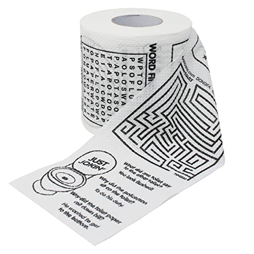 Tribello Novelty Toilet Paper Roll Bathroom Tissue Roll Funny Toilet Paper Prank Gifts Gag Novelty Funny Gifts Toilet Bathroom Fun Games White Elephant Gifts Unique Stocking Stuffer Jokes - Image 2