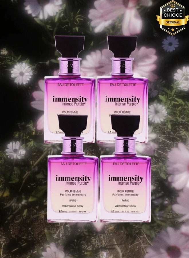 إمنسيتي 4 قطع عطر انتينس بيربل باريس للنساء 100 مل - Image 1