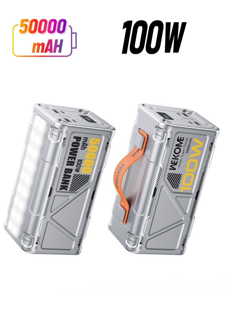 WEKOME - WEKOME WP-08 Power Bank 50000mAh - Ultra High-Capacity Fast Charging with Dual Type-C Inputs & LED Display - Image 1