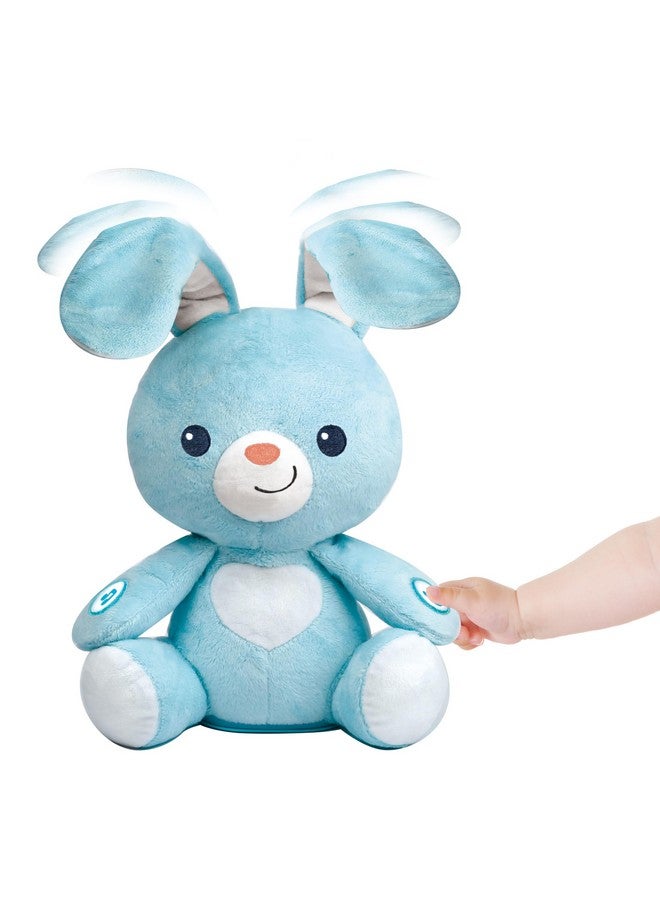winfun Peekaboo Light Up Bunny - Interactive Plush Toy for Babies, Plays Peekaboo with Sounds & Melodies, Soft Tactile Fabric, Satin Ribbon Tags, Ages 6 Months & Up - Image 3