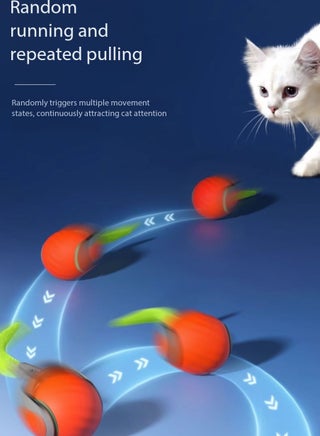 Cat Toys Automatic Cat Ball Quiet USB Rechargeable Interactive Moving Ball - view 4