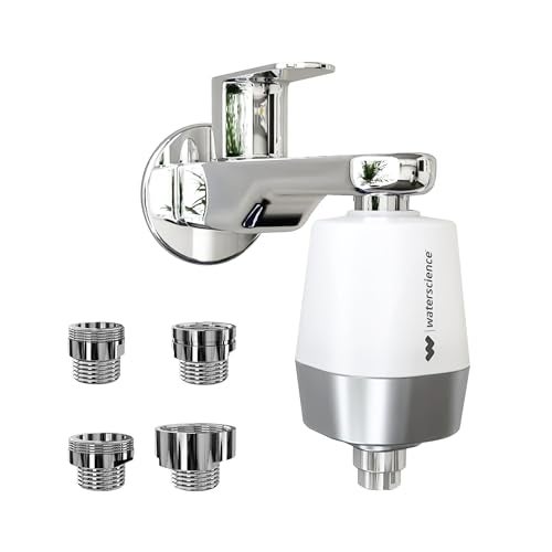 WaterScience CLEO Hard Water Softener For Tap and Shower | Water Softener For Home | Hard Water Filter For Tap - CLEO-SFU-717 - Image 1