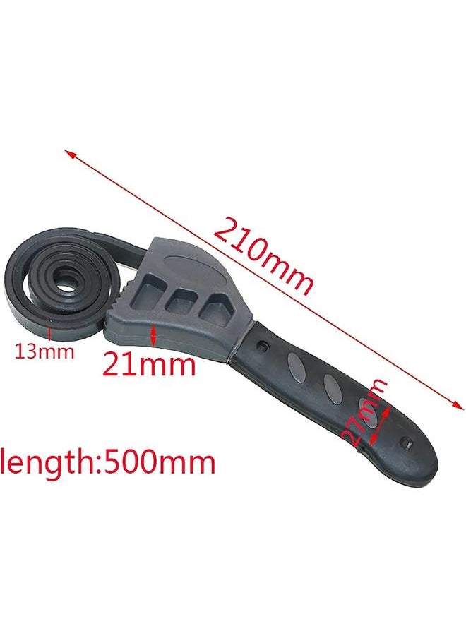 yongsheng - Universal Rubber Strap Wrench Set Jar Opener Oil Filter 19.7 in Length Adjustable Wrench Tool Pipe Multifunctional Wrench Tools for Mechanics Plumbers - Image 1