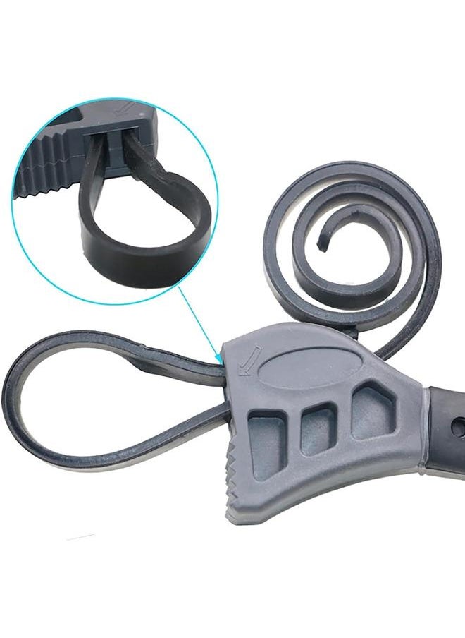 yongsheng - Universal Rubber Strap Wrench Set Jar Opener Oil Filter 19.7 in Length Adjustable Wrench Tool Pipe Multifunctional Wrench Tools for Mechanics Plumbers - Image 1