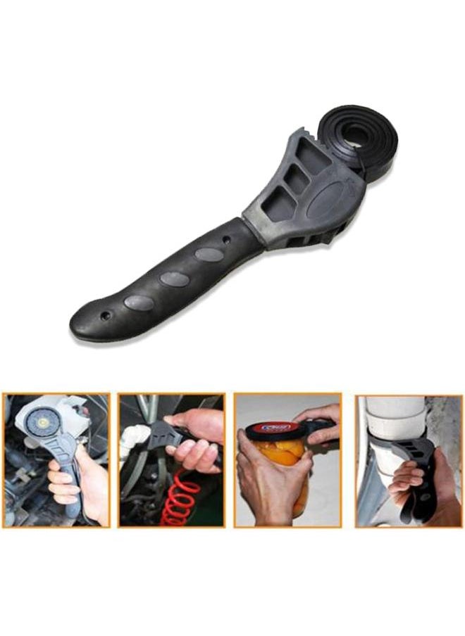 yongsheng - Universal Rubber Strap Wrench Set Jar Opener Oil Filter 19.7 in Length Adjustable Wrench Tool Pipe Multifunctional Wrench Tools for Mechanics Plumbers - Image 1