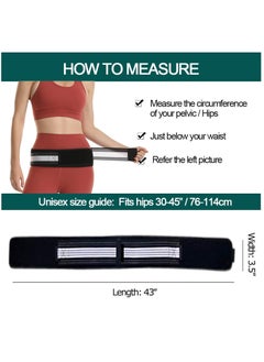 GUDOO Sacroiliac SI Joint Hip Belt Lower Back Support Brace Hip Braces for Hip Pain Alleviate Sciatic Anti-Slip Sacroiliac Belt Pilling-Resistant Pelvic Belt for Men Women  - Image 5