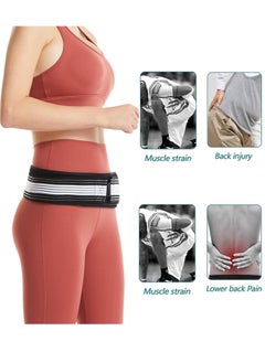 GUDOO Sacroiliac SI Joint Hip Belt Lower Back Support Brace Hip Braces for Hip Pain Alleviate Sciatic Anti-Slip Sacroiliac Belt Pilling-Resistant Pelvic Belt for Men Women  - Image 2