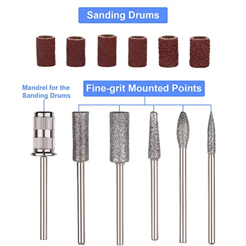 Zonon قلم نقش كهربائي صغير مجموعة أدوات النقش DIY للأخشاب والمعادن والزجاج والسيراميك والبلاستيك والمجوهرات 1 قلم نقش 30 رأس نقش 6 رؤوس تلميع 3 رؤوس تنظيف صوف 20 قالب وتعليمات التشغيل - Image 5