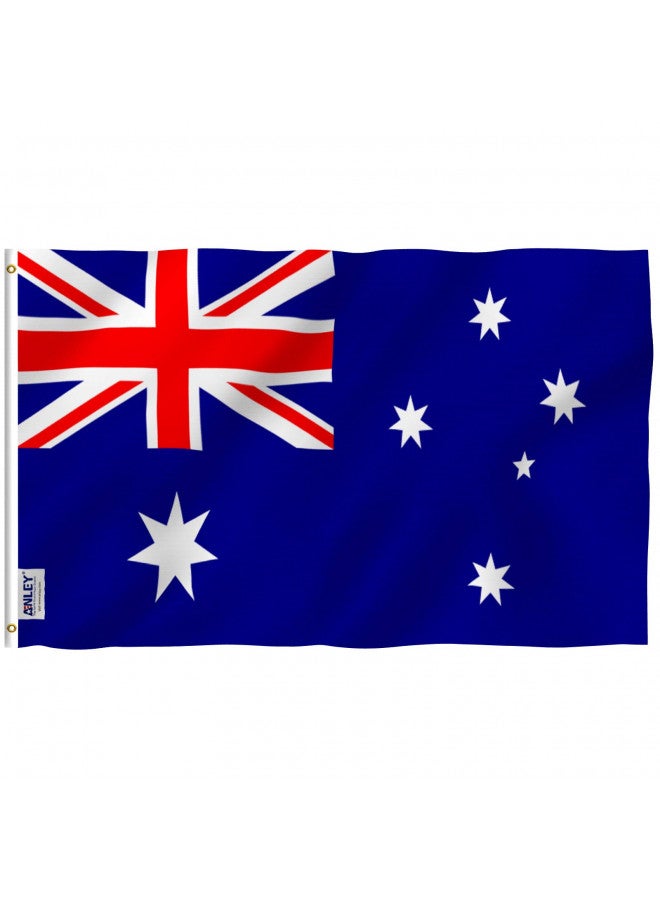 Anley ANLEY Fly Breeze 3x5 Foot Australia Flag - Vivid Color and Fade Proof - Canvas Header and Double Stitched - Australian National Flags Polyester with Brass Grommets 3 X 5 Ft  - Image 2