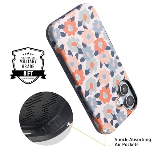 Casely iPhone 17 Case | Field of Flowers | Pastel Floral | Bold Protective Design | Compatible with MagSafe - Image 4