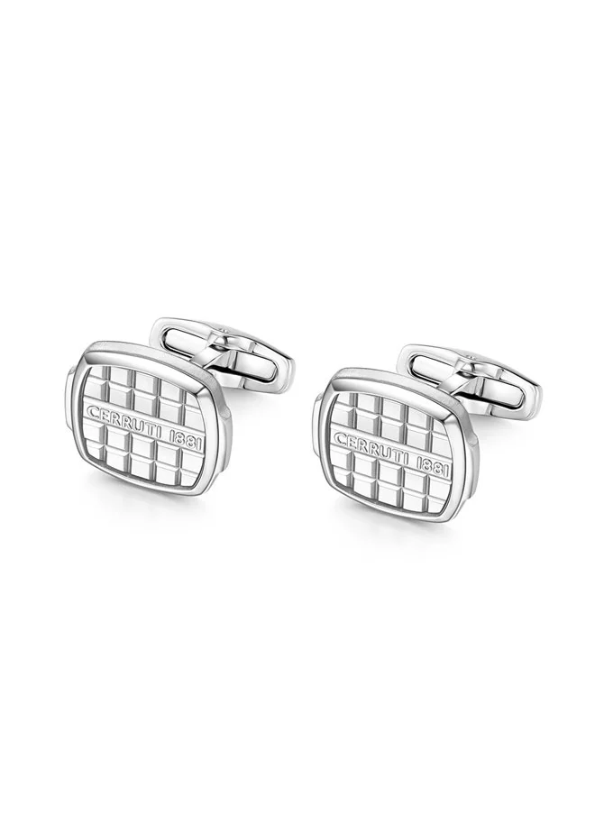 CERRUTI 1881 Gents Cufflink Silver â€“ Premium and Refined Men's Jewelry