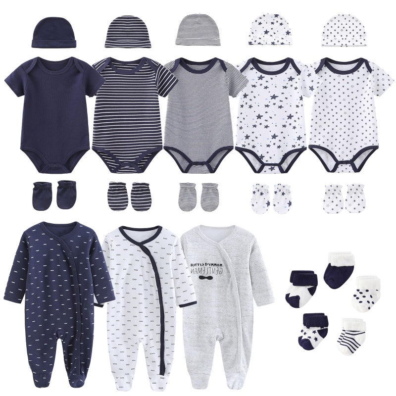 Ruliby New Born Clothes Cotton Layette Gift Outfit Set Unisex Baby Clothing and Accessories 0-3 Months - Image 1