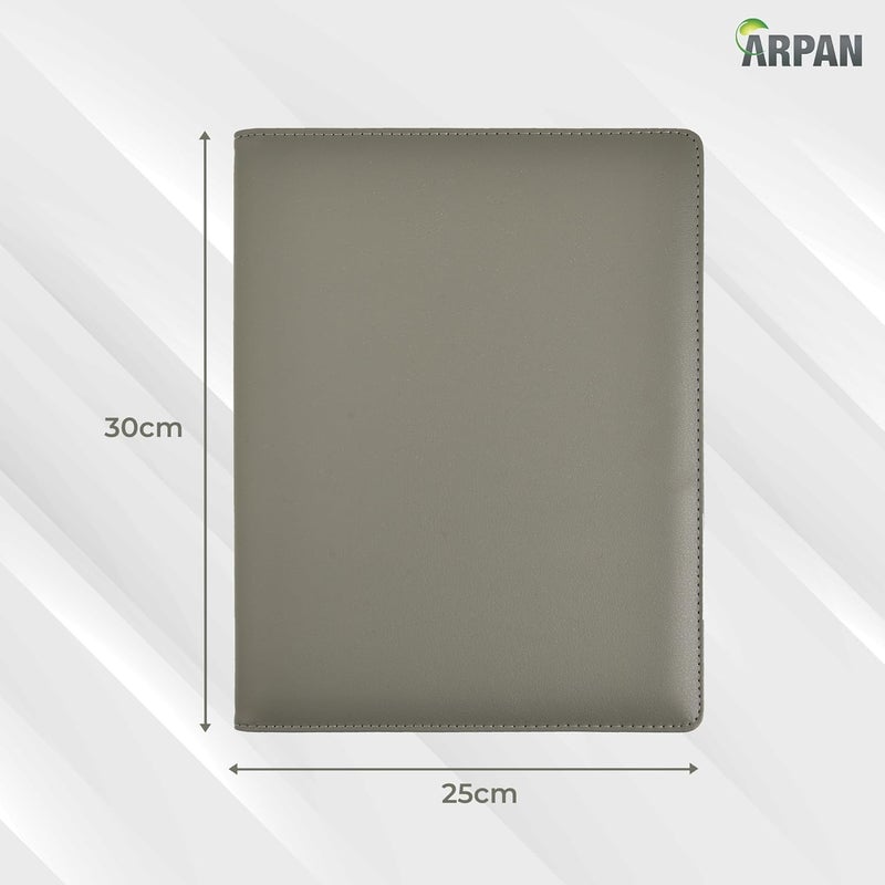 Arpan A4 Professional Display Book Folder for Presentation, Artwork, Interviews, CVS - A4 Display Folder with 48 Pockets - 96 Sides (Grey) - Image 2