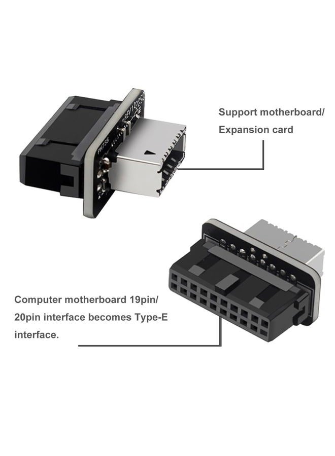 COMeap USB 3.2 Gen 1 to USB 3.2 Gen 2 Header Adapter, USB 3.1 Type-E Key-A to USB 3.0 20 Pin Header Converter for Type C Motherboard (Vertical Type) - Image 2