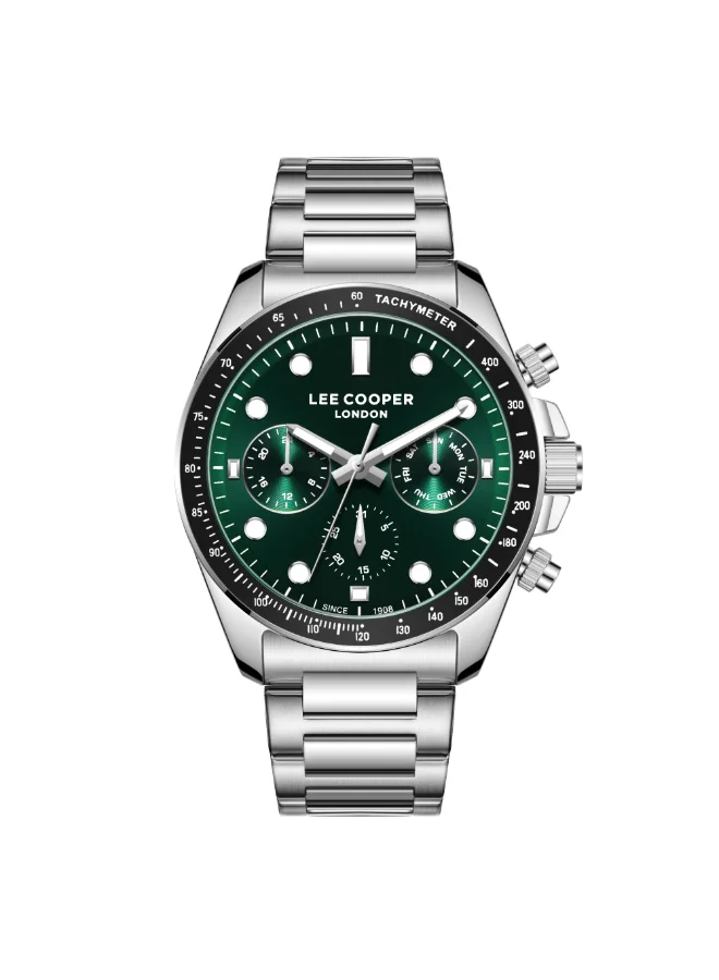 لي كوبر ساعة رجالية معدنية متعددة الوظائف ٤٢ مم