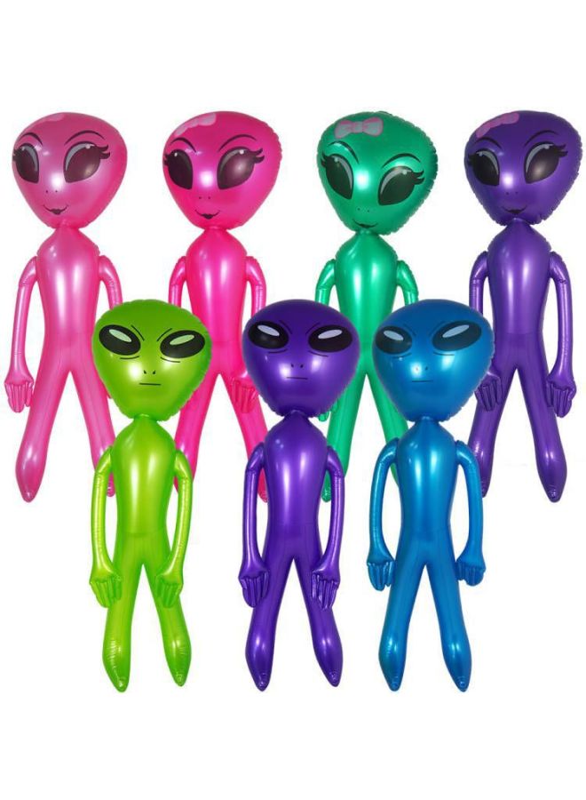 Loquat Product Inflatable Alien Toy Large Kids Cartoon Air Model  Toy Bar Party Decorations-Color:Alien-men's Blue 125cm - Image 3
