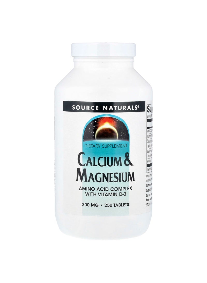 Source Naturals Calcium & Magnesium, 250 Tablets