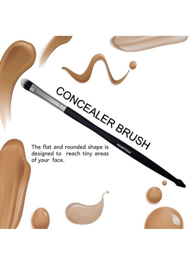 MAJESTIQUE Concealer Makeup Brush By Majestique Professional Cosmetic Make Up Brush For Blending Liquid Cream Full Coverage High Light Brightening Fc35  - Image 5