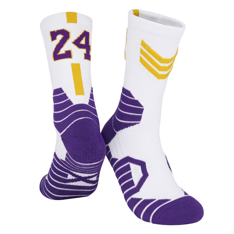 Generic Factory digital professional basketball socks mens thick tube socks childrens socks non-slip high towel bottom sports socks Warriors-Prineland 30 - Image 4