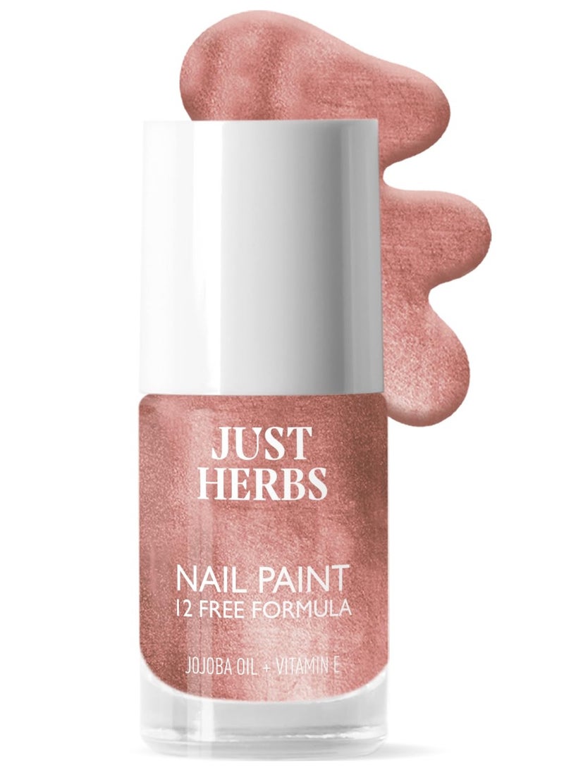Just Herbs Just Herbs Nail Polish 12 COLOUR Rose Gold  - Image 1