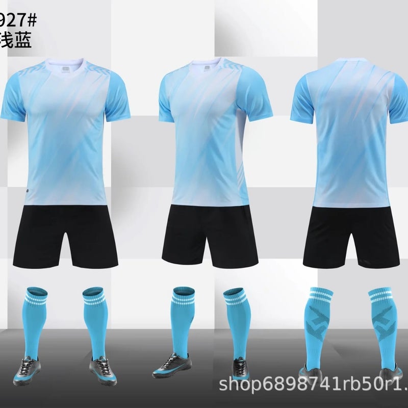 Football Uniform Suit Children'S Football Match Training Team Uniform Men'S And Women'S Adult Football Jersey Clothing Printing Printing Summer - Image 3