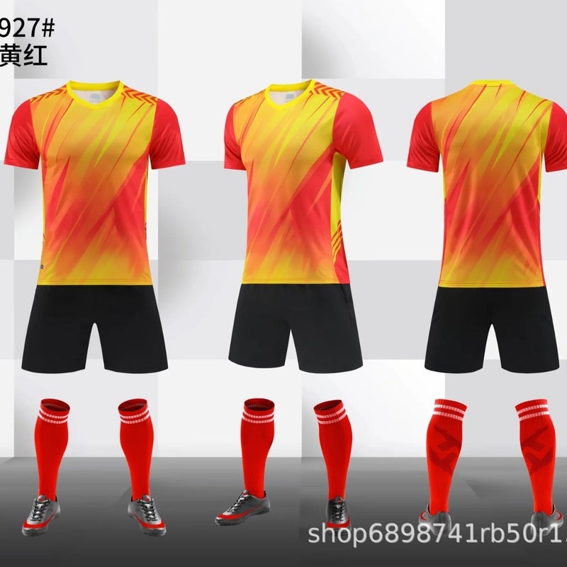 Football Uniform Suit Children'S Football Match Training Team Uniform Men'S And Women'S Adult Football Jersey Clothing Printing Printing Summer - Image 5