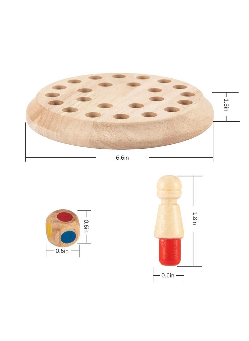 Wooden Memory Match Stick Chess Game, Color Memory Chess, Funny Block Board Game,Memory Match Stick Chess Game,Parent-Child Interaction Toy, Brain Teaser for Boys and Girls Ag