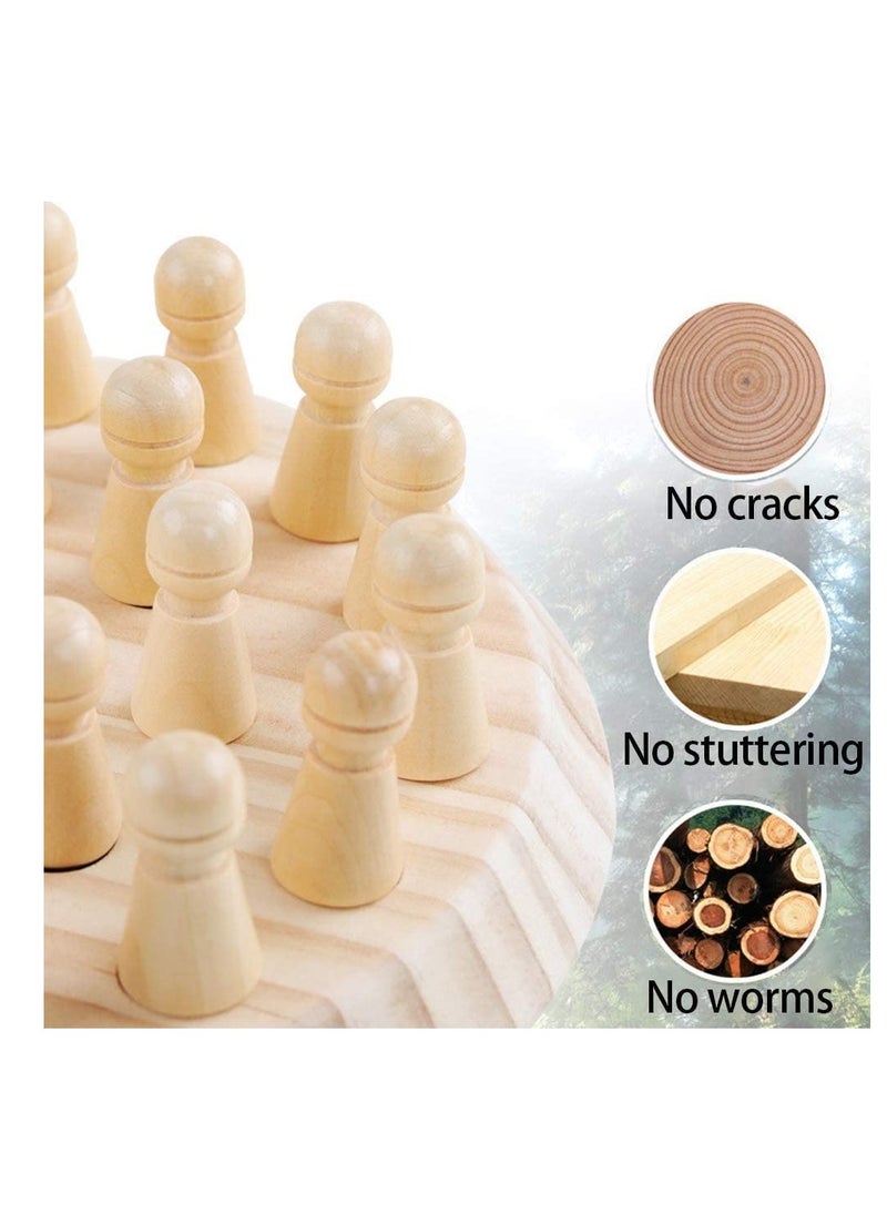 Wooden Memory Match Stick Chess Game, Color Memory Chess, Funny Block Board Game,Memory Match Stick Chess Game,Parent-Child Interaction Toy, Brain Teaser for Boys and Girls Ag