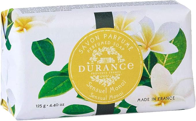 Durance Les Eternelles Sensual Monoi Perfumed Soap Bar 125g Enriched With Sweet Almond Oil Creamy Delicately Scented Lather For Normal Sensitive Skin - Image 1